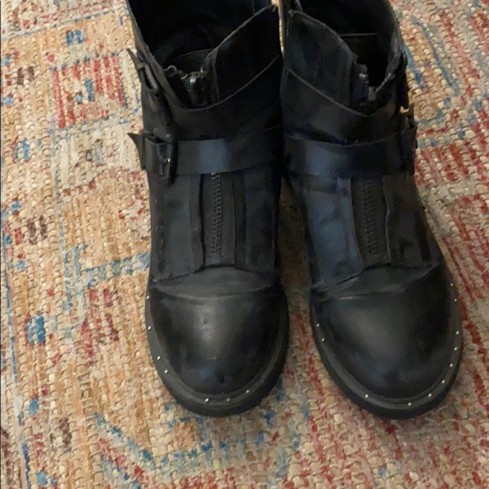 Black Biker Boots